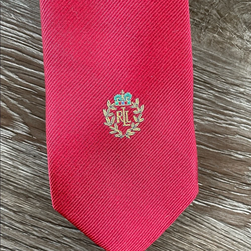 Lauren Ralph Lauren Big Boy Tie Classic Deep Red